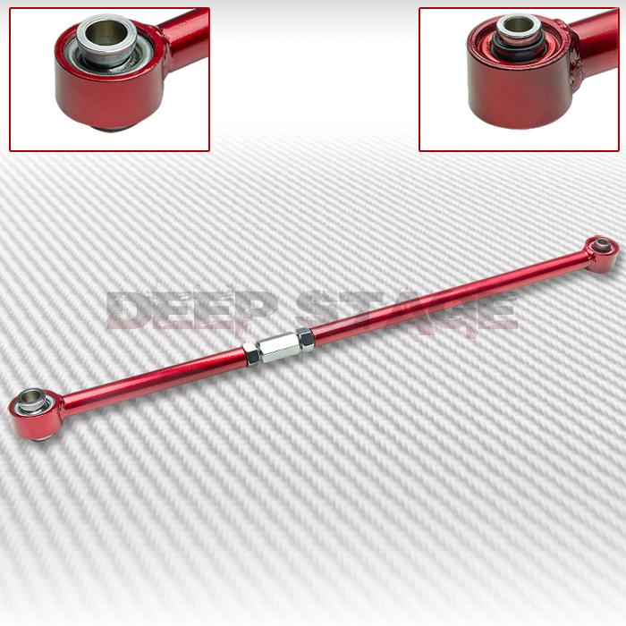 Adjustable ss rear lateral link rod bar 84-87 toyota corolla ae86 gts sr5 red