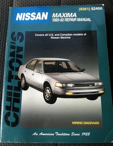 Chiltons nissan maxima 1985-1992 repair manual free shiping