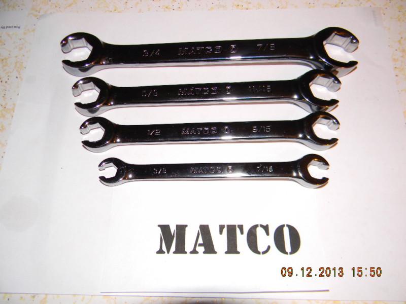 Matco 4 pc.s.a.e. (standard) flair nut wrench set