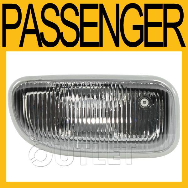 99-01 grand cherokee passenger side fog lamp housing w/o light bezel &bulb right