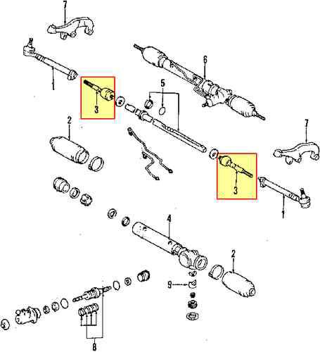 Toyota 4550339075 genuine oem factory original inner tie rod