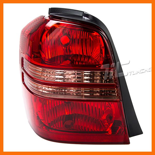 2001-2003 toyota highlander tail lamp to2818119 transparent lens chrome house lh