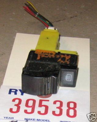 Honda 89 accord rear defrost/defog defroster switch 1989