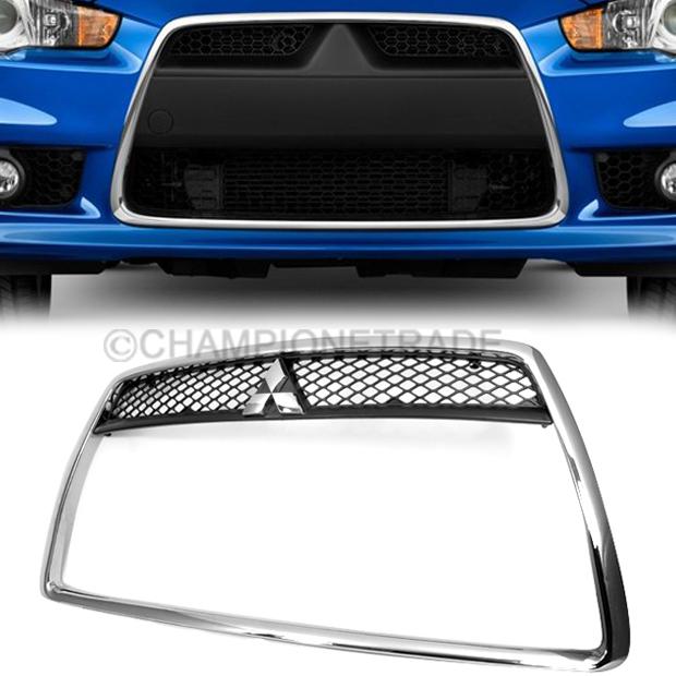 Front around bumper fender duct grill emblem for mitsubishi lancer sedan 2008-11