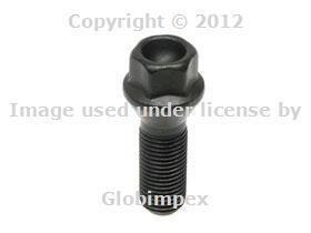 Bmw e65 e66 e83 745i 750i 760i x3 (2002-2009) lug bolt black (14 x 1.5 mm) febi