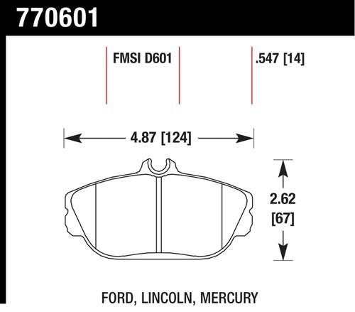 Hawk performance 770601 premium oes; disc brake pads 94-02 sable taurus windstar