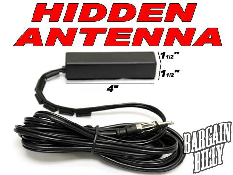 Universal hidden antenna radio stereo am & fm car boat rv bike motorcycle truck