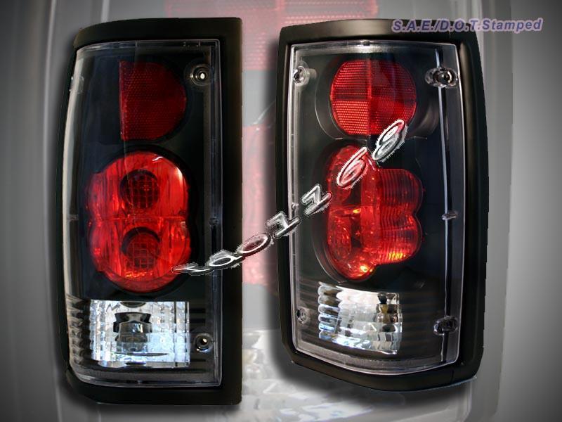 86-93 mazda b2000/b2200/b2600 altezza tail lights black