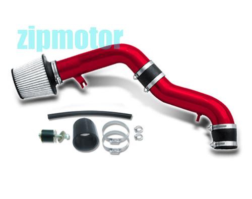 03 04 05 06 07 2dr coupe 2.7l v6 cold air intake induction w/filter system red