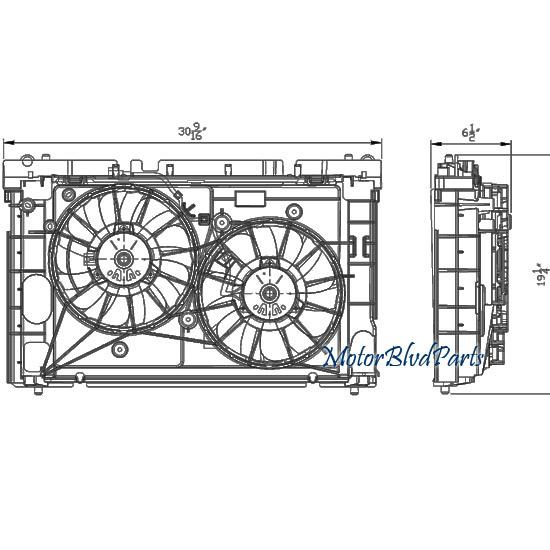 10-11 prius tyc replacement radiator condenser cooling fan assembly 622310