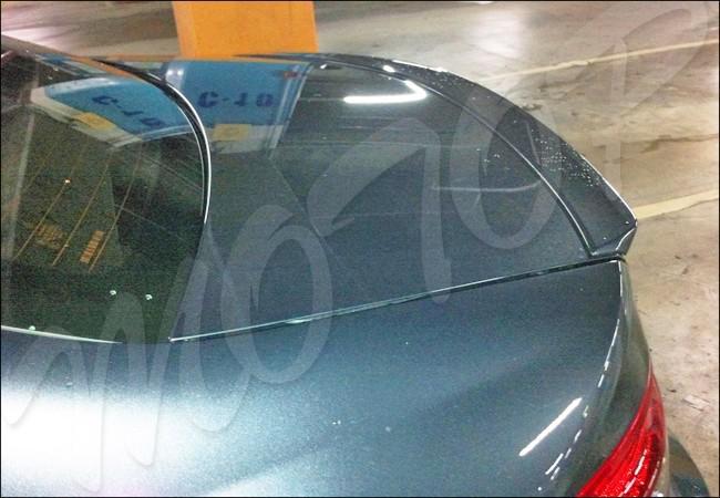 08-12 amg look trunk spoiler lip black#040 for w204 sedan 4dr c250 c300 c350 