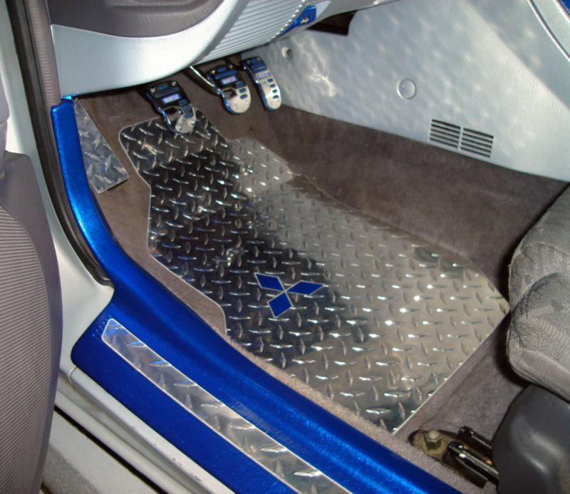 Eclipse   diamond plate foot rest cover. custom fit 3m tape backed easy install