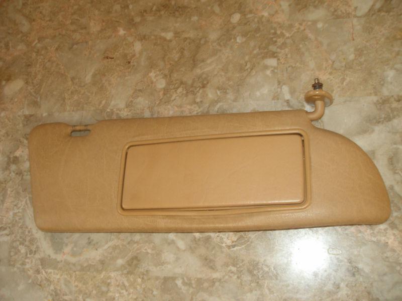 Mercedes benz w126 palomino color power sun-visor 81-91 oem (passenger side)