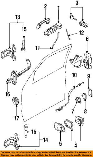 Ford oem f5rz5421813a front door-latch assembly