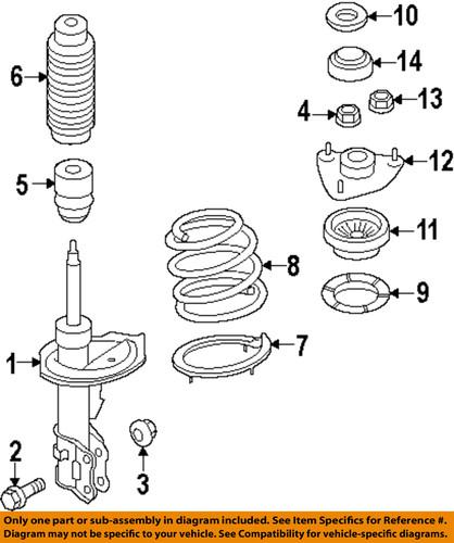 Kia oem 546121m000 front suspension-bearing