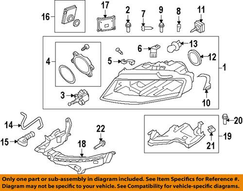 Audi oem 8k0941030as headlight-headlamp assembly