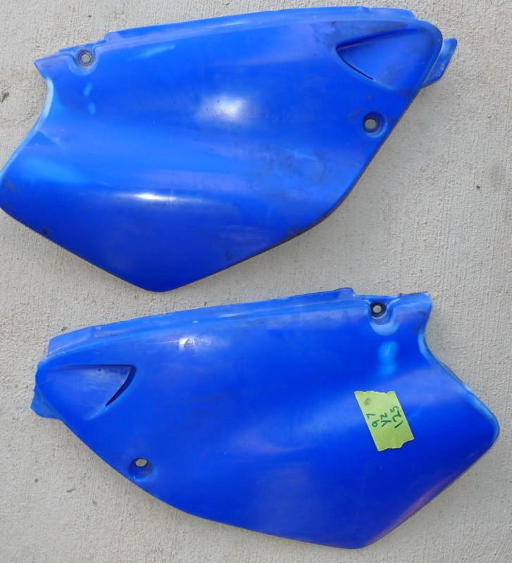 97 yamaha yz 125 250 yz125 yz250 plastics side frame covers 96 97 98 99 00 01