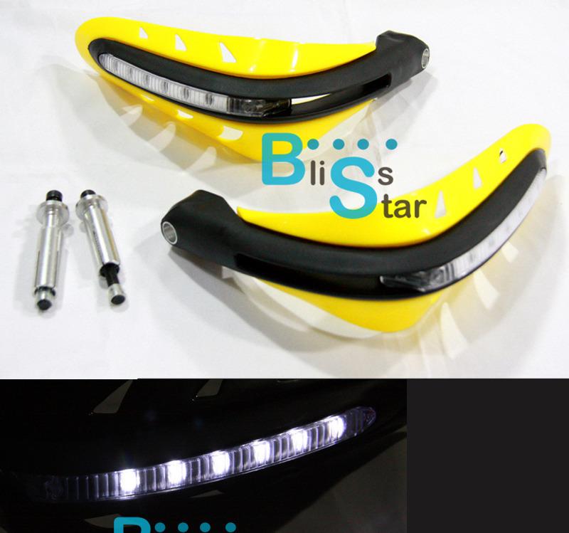 Dirt bike atv motocross led hand guards suzuki dr drz rm 650 200 250 125 400 80