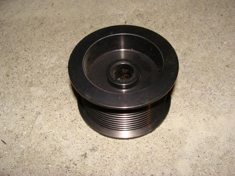 Supercharger pulley 12 groove blower marine keyed boat rib weiand 