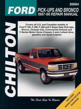 Chilton repair manual ford pick-ups and bronco 1987 - 1996