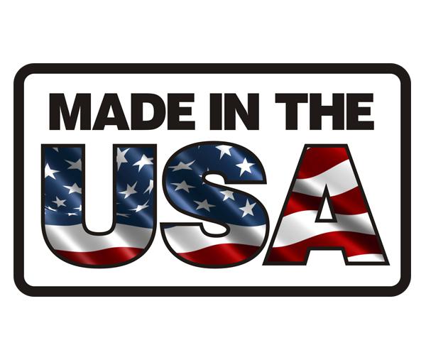 Made in the usa decal 5"x2.9" american flag old glory car vinyl sticker zu1