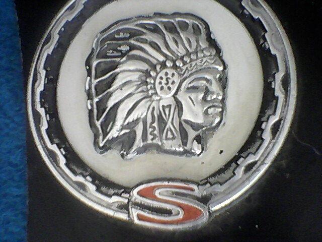 Vintage large 1976 jeep cherokee sport side emblem goes 1974-1981? ratrod? as is