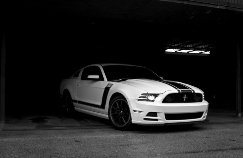 Ford mustang boss 302 hd poster muscle car b&w print multiple sizes available