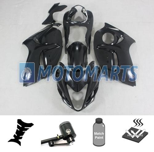 Bundle inj fairing w/ brake fluid pot for suzuki gsx1300r 08 09 10 11 2012 lblk