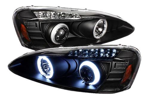 Spyder pgp04 black clear ccfl halo projector headlights head light