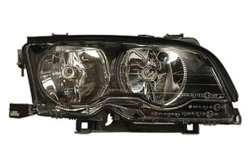 Replace bm2503123 - 2002 bmw 3-series front rh headlight assembly halogen