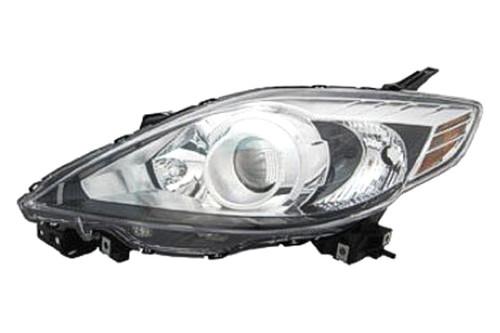 Replace ma2518128 - 08-09 mazda 5 front lh headlight lens housing halogen