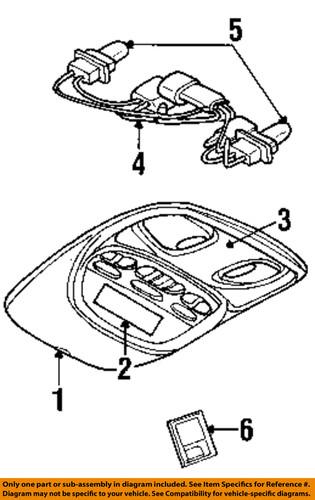 Mopar oem 4437661 overhead console-lamp