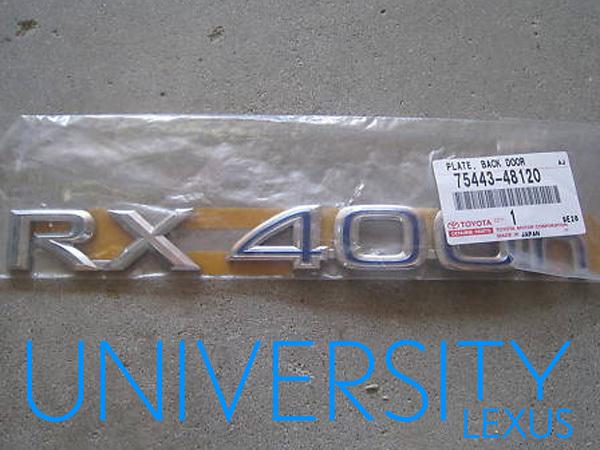 New oem original equipment 2006-2008 lexus rx400h emblem badge "rx 400h"