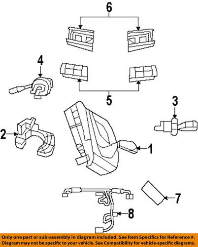 Dodge oem 1rj37xdvag steering column-module