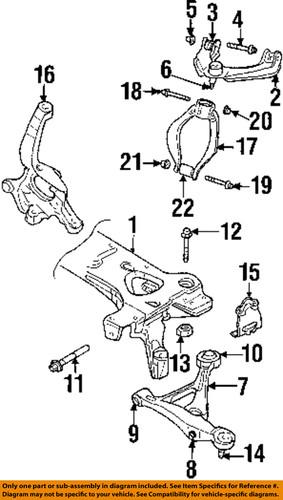 Mopar oem 6505987aa front suspension-fork nut