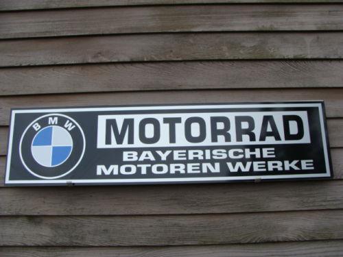 Sell C.1964-ON BMW MOTORCYCLE/MOTORRAD DEALER/SERVICE SIGN in Sand Lake, New York, US, for US $51.00