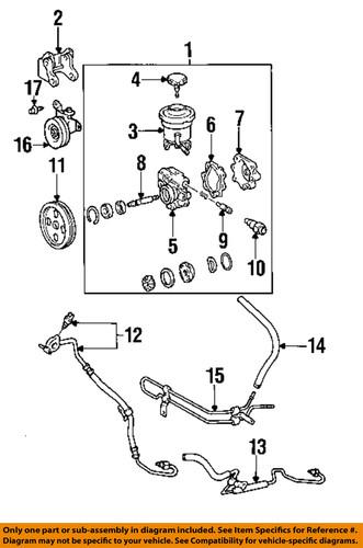 Toyota oem 4441104010 steering pressure hose/power steering pressure hose