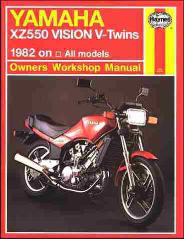 Yamaha xz550 vision repair shop & service manual 1982 1983 1984 1985