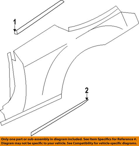 Mopar oem 5303681af exterior-belt molding