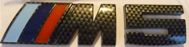 Bmw ///m5 m5 trunk black carbon emblem badge sticker fiber 525 530 535 540 545