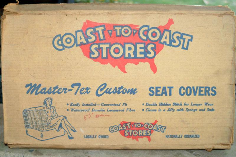 1949 chrysler 2 door nos seat covers (new in box)  1949