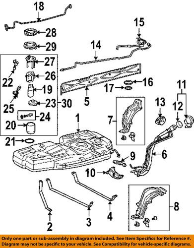 Toyota oem 7721308020 fuel tank filler neck