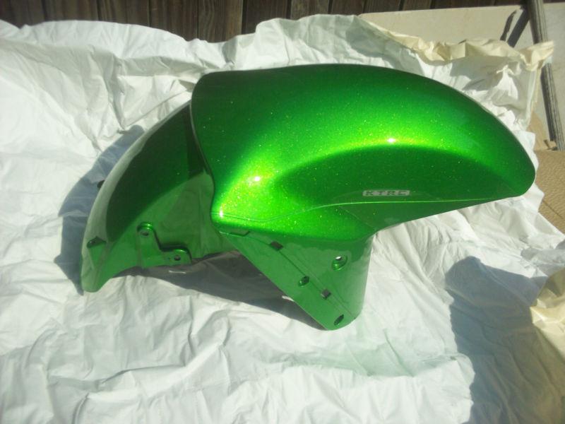 2011 kawasaki zx 1400 zx1400 zx 14 zx14 front fender mud guard 35004-0131-40r zx