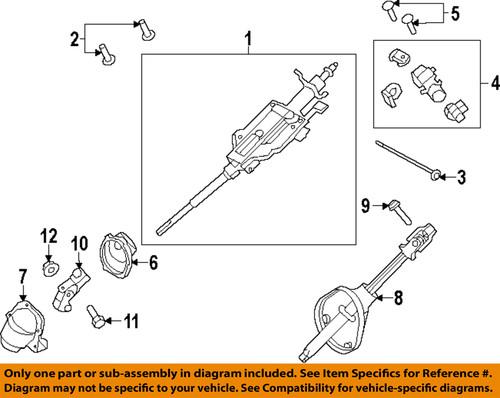 Ford oem 9l8z3511a steering column-flange