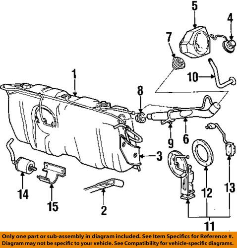 Lincoln oem 2r3z9072aa fuel system-filler pipe seal