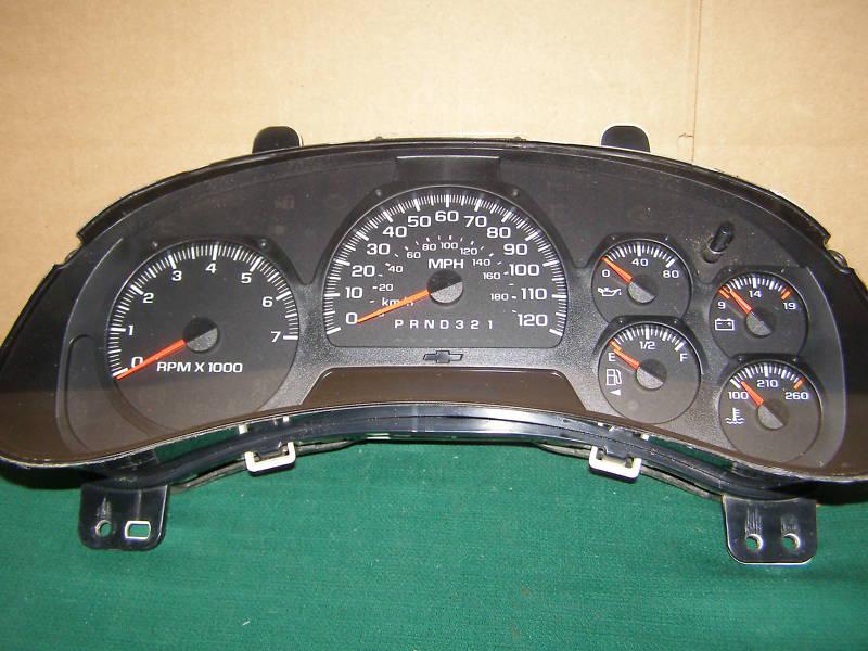 2006 2007 chevy trailblazer  trailblazer ext speedometer cluster  53k