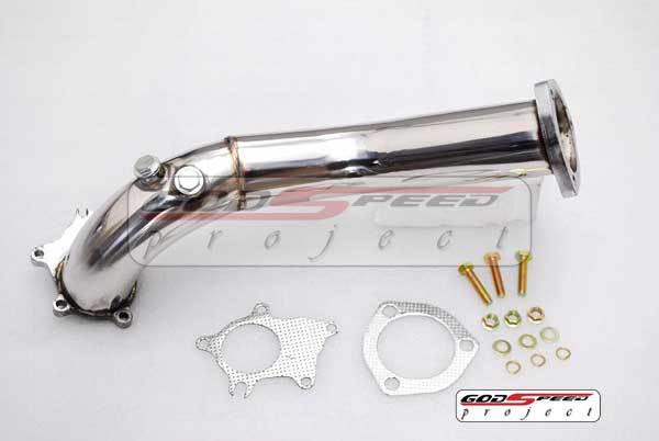 Godspeed 89-94 95-98 240sx silvia s13 s14 sr20 ka24 top mount 3" turbo downpipe