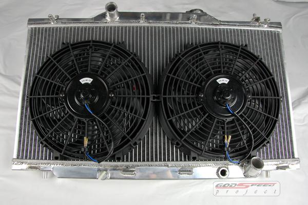 Godspeed 02-06 rsx dc5 aluminum performance 2 row type-s /non radiator w/ 2x fan