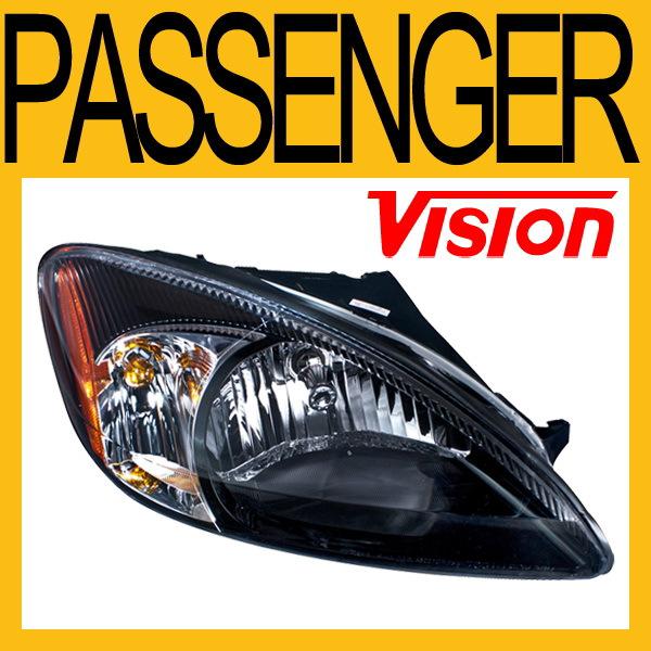 2003 ford taurus passenger headlamp assembly black bezel right for centennial ed