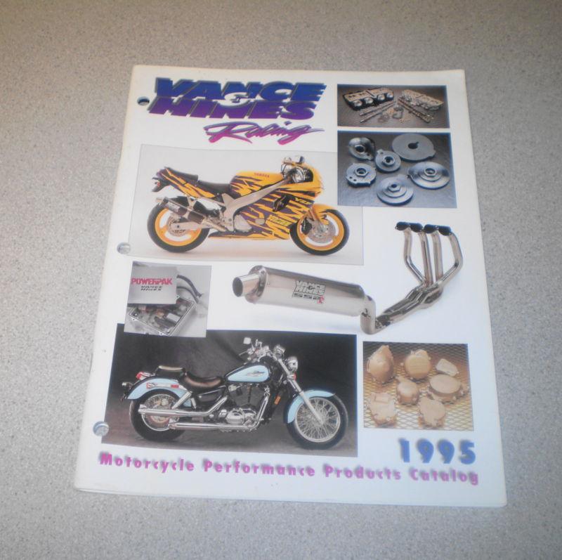 1995 vance & hines racing motorcycle performance catalog 